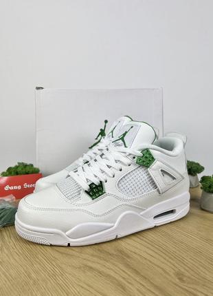 Кросівки nike air jordan 4 «green metallic»