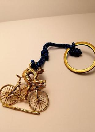 Велосипед бронза брелок подарунок