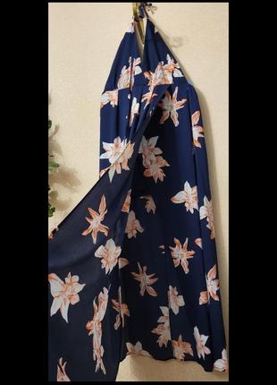 Сукня, сарафан максі, прозора, з глибоким розрізом3 фото