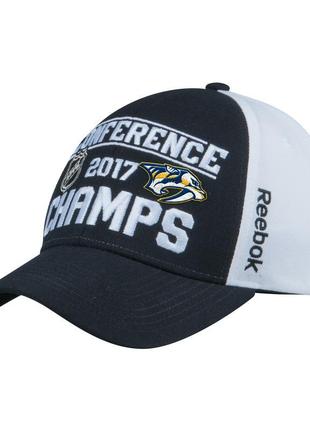 Бейсболка reebok nashville predators champs adjustable hat