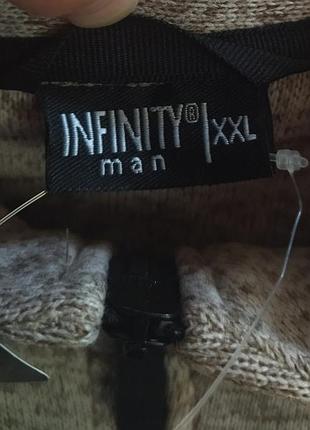 Батал! флисовая кофта внутри с начесом infinity, p. 2хl, замеры на фото.