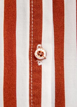 Легка блузка broadway collection у смужку з коротким рукавом, розмір s-м7 фото
