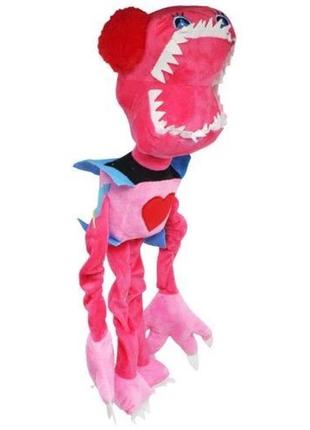 Мягкая игрушка подружка бокси бу poppy playtime, монстр из коробки розовый , 45 см
