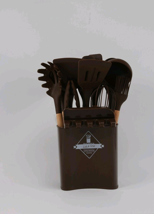 Кухонна zp-сухаря, 12 предметів, силіконовий, коричневий