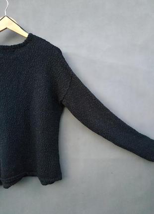Тонкий свитер с прозрачной блестящей нитью размер м3 фото