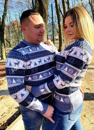 Новорічні светри з оленями5 фото
