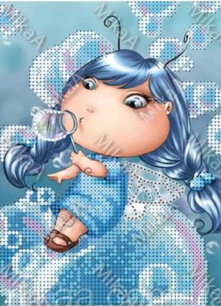 Вышивка бисером"фея мыльных пузырей "