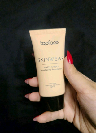 Тональний крем topface skinwear matte effect spf 151 фото