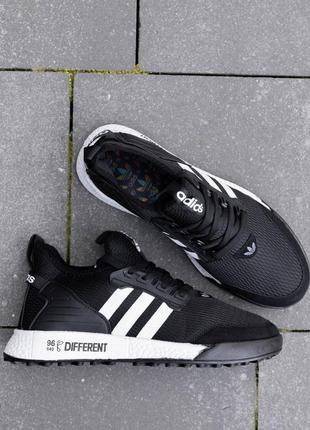 Стильные кроссовки в стиле adidas different black white