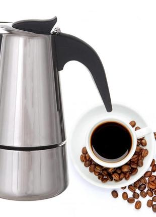 Гейзерна кавоварка а-плюс 2088 300 мл на 6 чашок турку неіржавка сталь