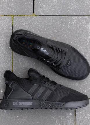 Стильные кроссовки в стиле adidas different black