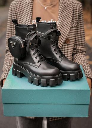 Женские ботинки prada black
