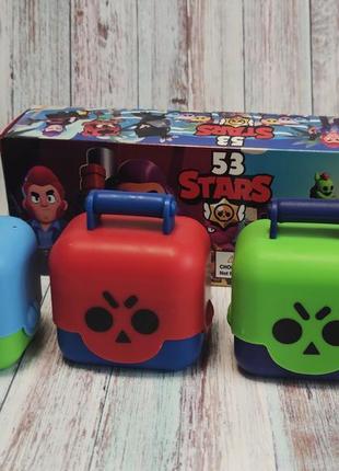 Фігурки бравл старс у валізці brawl stars 53, 1 валізка!
