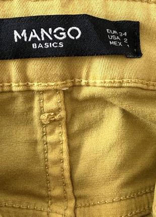 Джинси з високою талією гірчичні mango нові5 фото