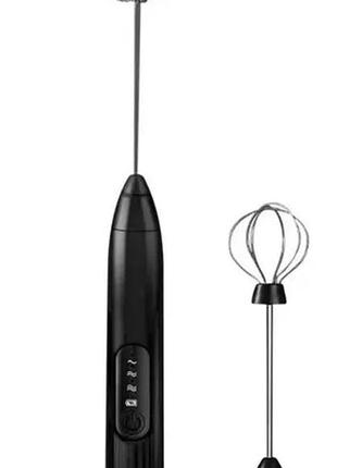 Капучинатор ручной 2в1 coffe mixer с usb-зарядкой