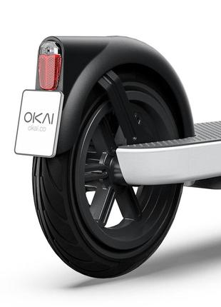 Електросамокат okai es10-neon lite white 9", 300(600)w, 7.8ah, 30km, 25km\h, 20%, nfc, app, 15kg8 фото