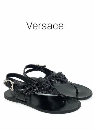 Кожаные женские сандалии versace оригинал