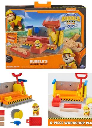 Набор paw patrol rubble workshop щенячий патруль кремез