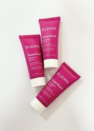 Ночной крем с пребиотиками elemis superfood midnight facial, 15 ml