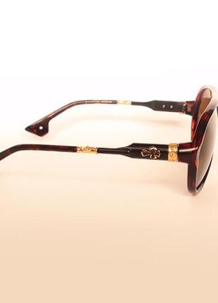 Окуляри chrome hearts dt hot cooter brown-leo-gold brown3 фото