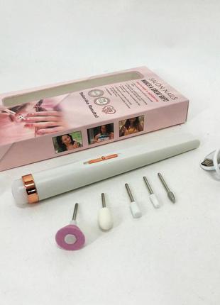 Фрезерный аппарат для маникюра flawless salon nails белый | фрезер ручной для маникюра | фрезер mg-896 для6 фото