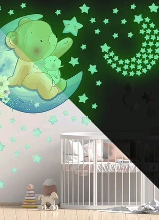 Флоретанові, світящі, наклейки, для дитячої кімнати, спальні, пот9 фото