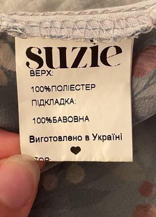 Літня блуза для дівчат з принтом та зав‘язкою на спині3 фото