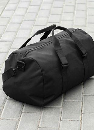Дорожня спортивна сумка з відділом взуття чорна тканинна для тренувань містка на 31 л2 фото