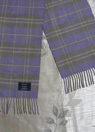 Johnston cashmere scotland кашемировый шарф 100% кашемир2 фото
