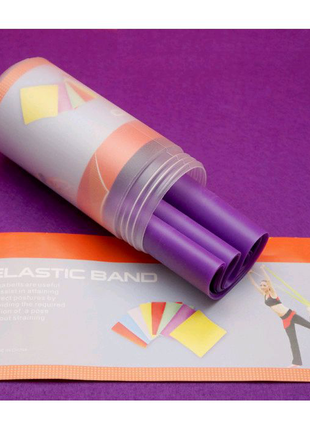 Стрічка еспандер для йоги фіолетовий.1 фото