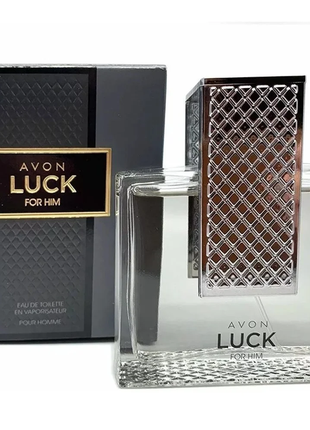 Avon luck for him туалетна вода для чоловіків (75 мл.)