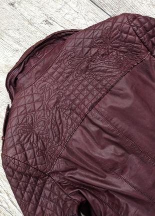 Muubaa кожаная куртка косуха потрясающего цвета и дизайна8 фото