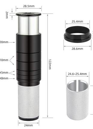 Подовжувач штока вилки велосипеда |  подовжувач керма велосипеда8 фото