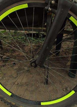 Світловідбивні наклейки на колесо вело на обід/дропшипінг4 фото