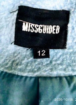 Ніжно блакитне пальто бойфренд, кокон, оверсайз від missguided6 фото