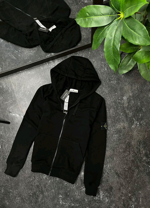 Зіп худі stone island black