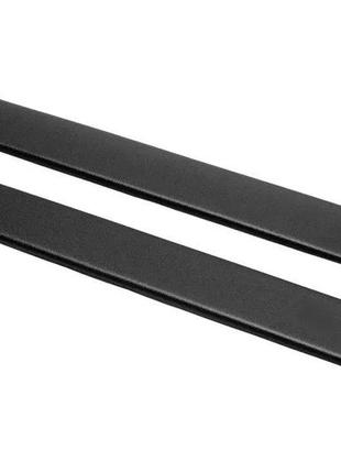 Накладки на пороги abs (2 шт) глянец для renault logan ii 2008-2013 гг