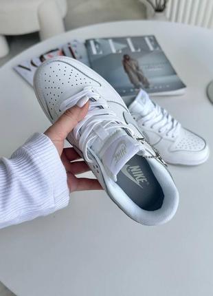 Nike dunk white platinum grey5 фото