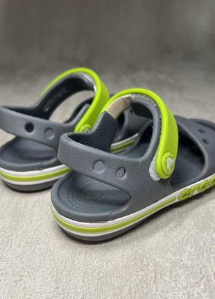 Сандалії крокс crocs kids sandal charcoal3 фото