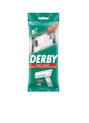 Станок для гоління чоловічий однолезовий derby body 5шт