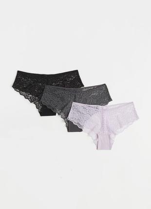 Набор новых трусиков h&m lace hipster briefs - m