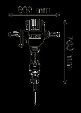 Отбойный молоток bosch gsh 27 vc 2