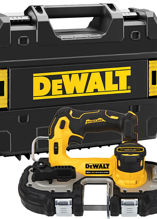 Пила стрічкова акумуляторна безщіткова dewalt dcs377nt