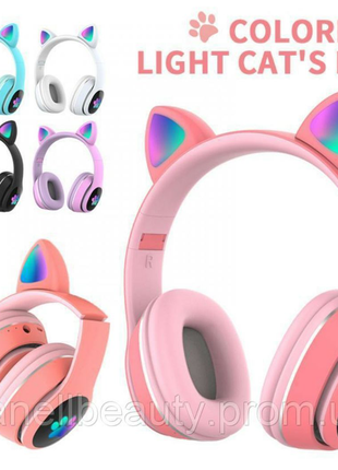 Світлодіодні дитячі навушники cat ear bluetooth 5.0