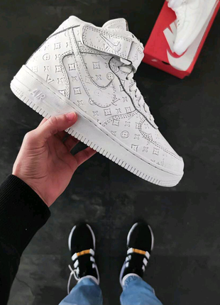 👟nike air force 1 high x lv (білі)