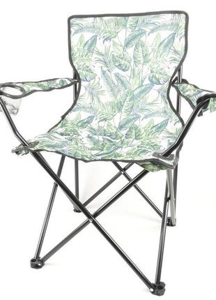 Кемпінговий стілець із підсклянником, стілець для риболовлі, походу, пікніка. складане туристичне крісло