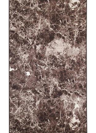 Ковер безворсовый на резиновой основе dakaria ratio printgel run 1023vl38-p5 2.00x1.50 м коричневый