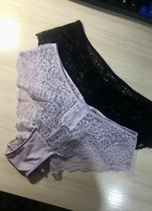 Набор новых трусиков h&m lace hipster briefs - m4 фото