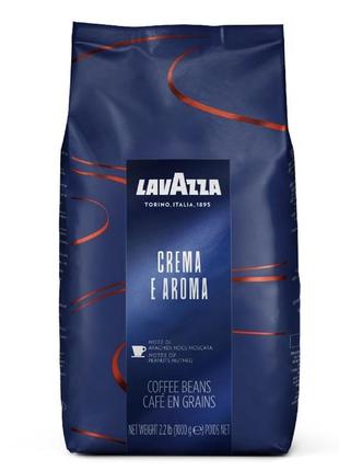 Кава в зернах lavazza crema e aroma blu 1kg кави