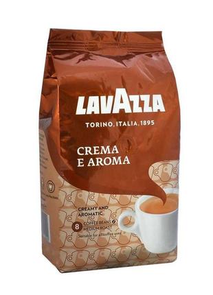 Кава в зернах lavazza crema e aroma 1kg кави